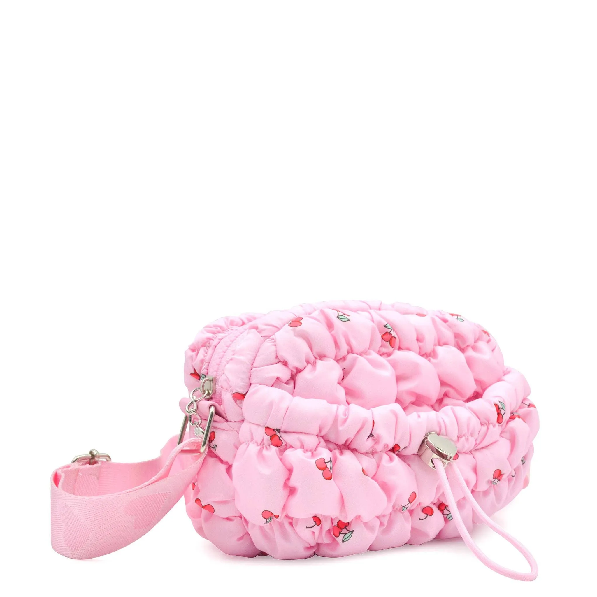 Quilted Scrunchies Printed Mini Drawstring Crossbody Bag