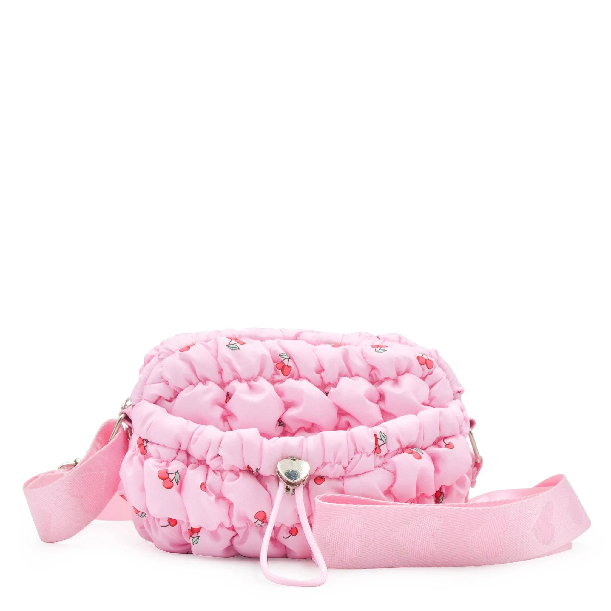 Quilted Scrunchies Printed Mini Drawstring Crossbody Bag