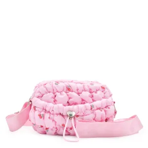 Quilted Scrunchies Printed Mini Drawstring Crossbody Bag