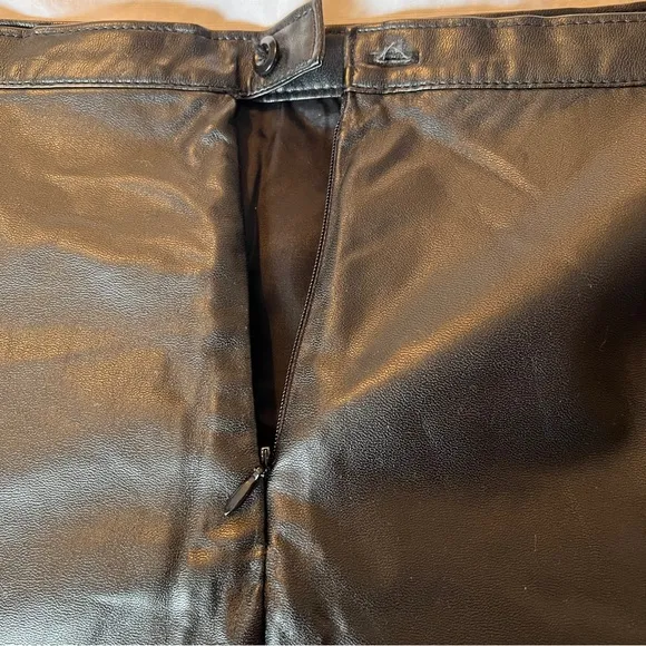 Ralph Lauren Denim &amp; Supply Faux Leather Skirt