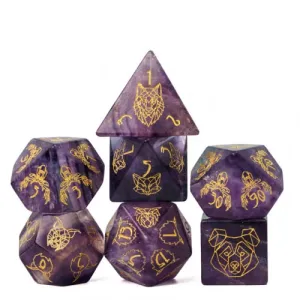 Regal Fury - Cyber Beasts - Semi-Precious Gemstone Dice