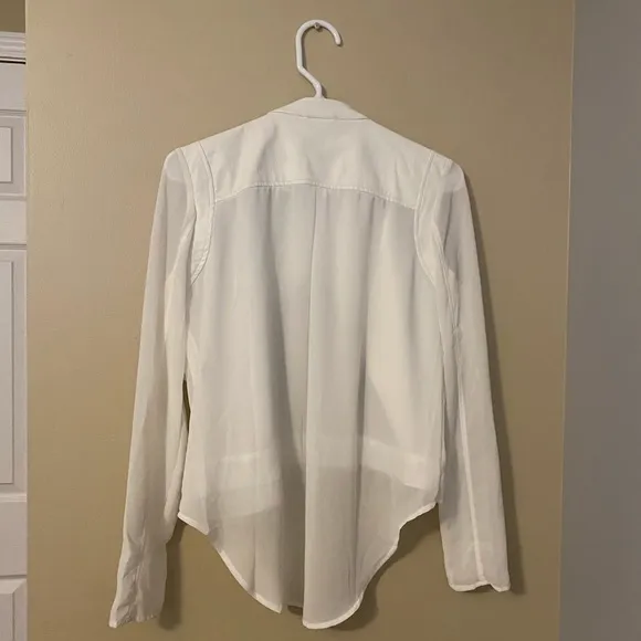Revolve Akira Fate White Faux Leather &amp; Sheer Jacket, Small, NWT
