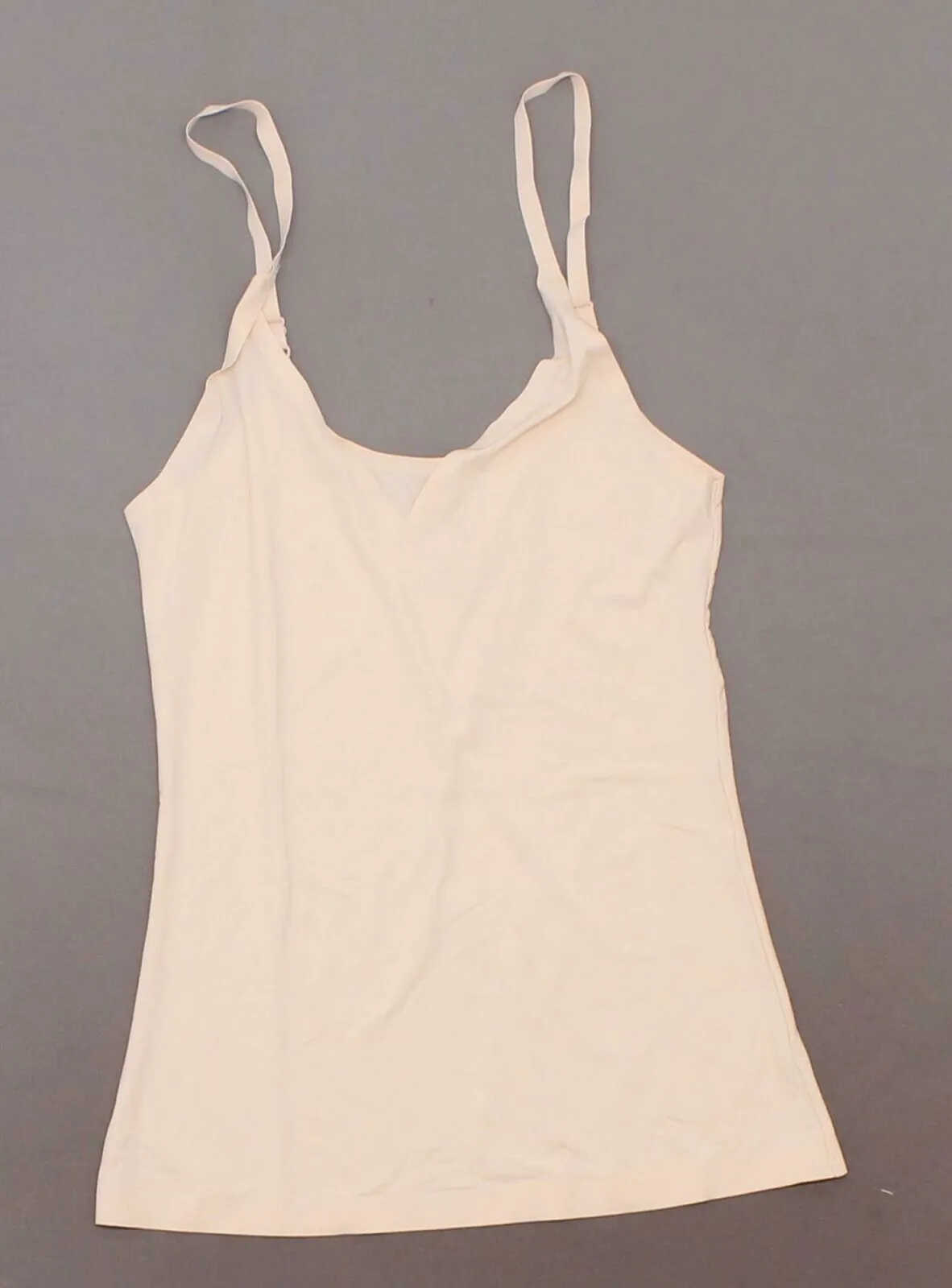 Rhonda Shear Women's Lightweight Everyday V Neck Camisole Peachy Nude Small