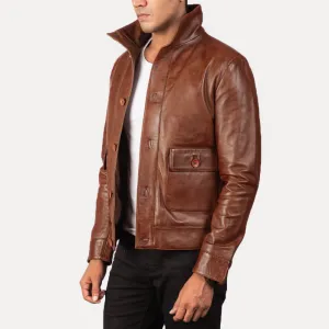 Roamer Leather Bomber Jacket
