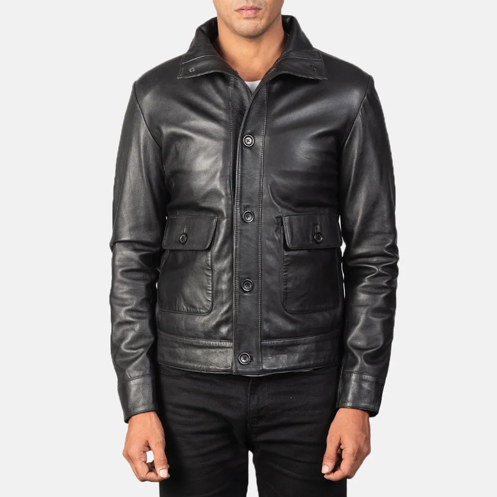 Roamer Leather Bomber Jacket