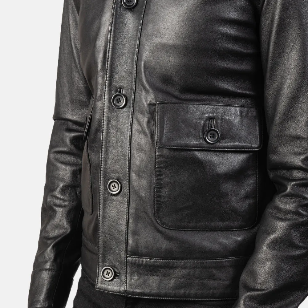 Roamer Leather Bomber Jacket
