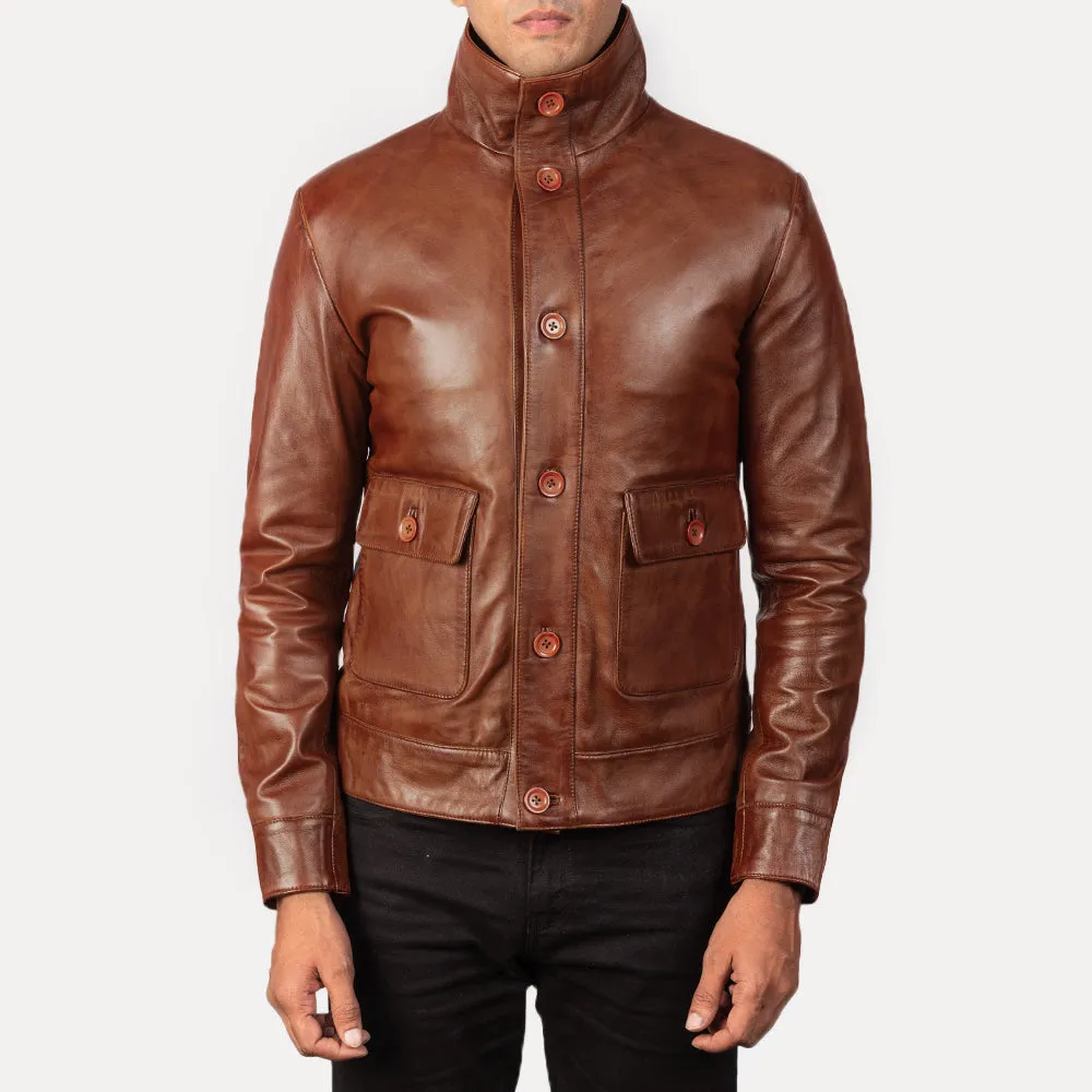 Roamer Leather Bomber Jacket