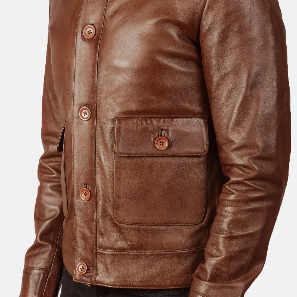 Roamer Leather Bomber Jacket
