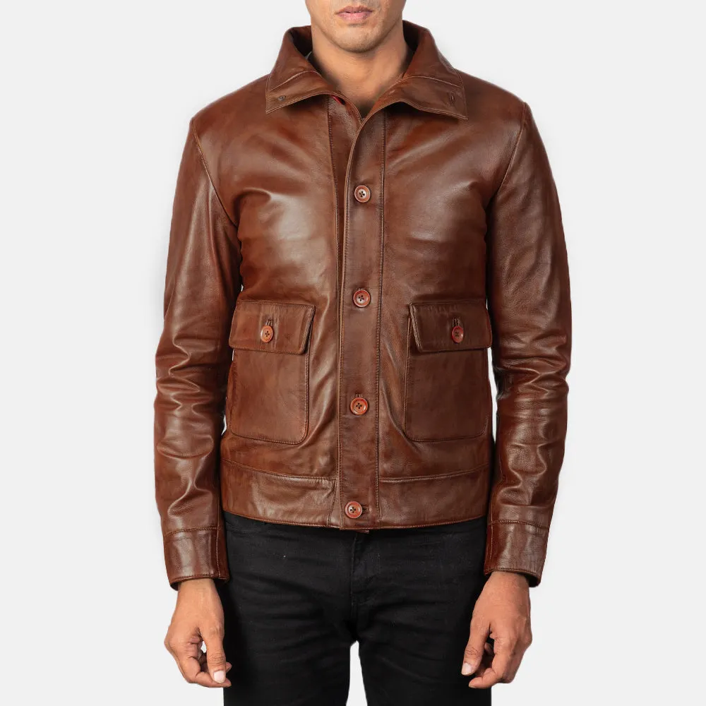 Roamer Leather Bomber Jacket