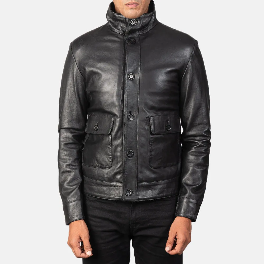 Roamer Leather Bomber Jacket