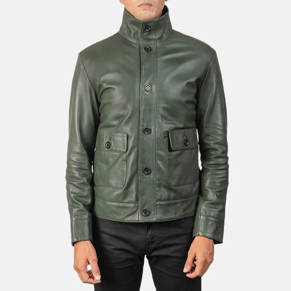Roamer Leather Bomber Jacket