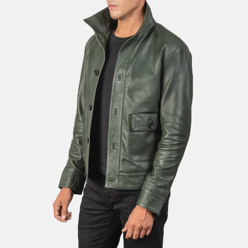 Roamer Leather Bomber Jacket