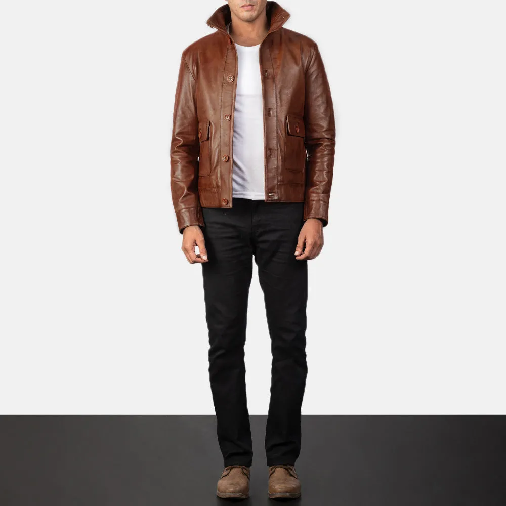 Roamer Leather Bomber Jacket