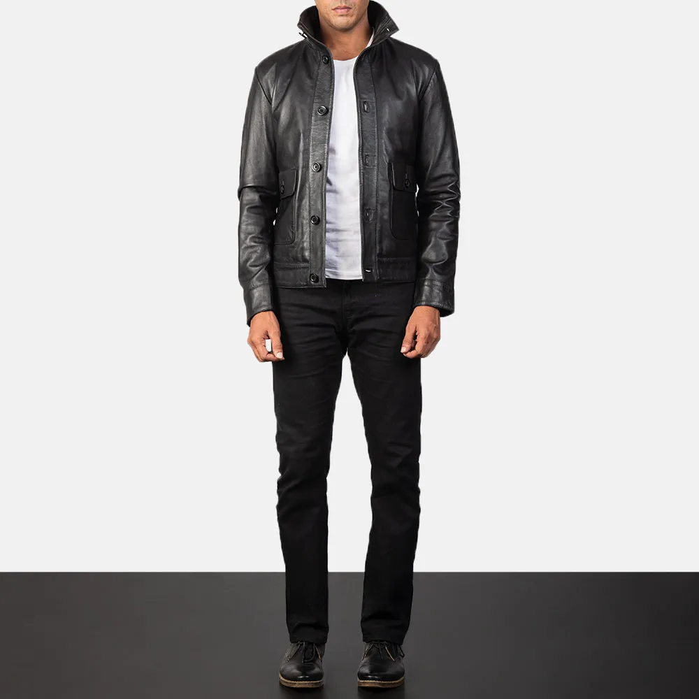 Roamer Leather Bomber Jacket
