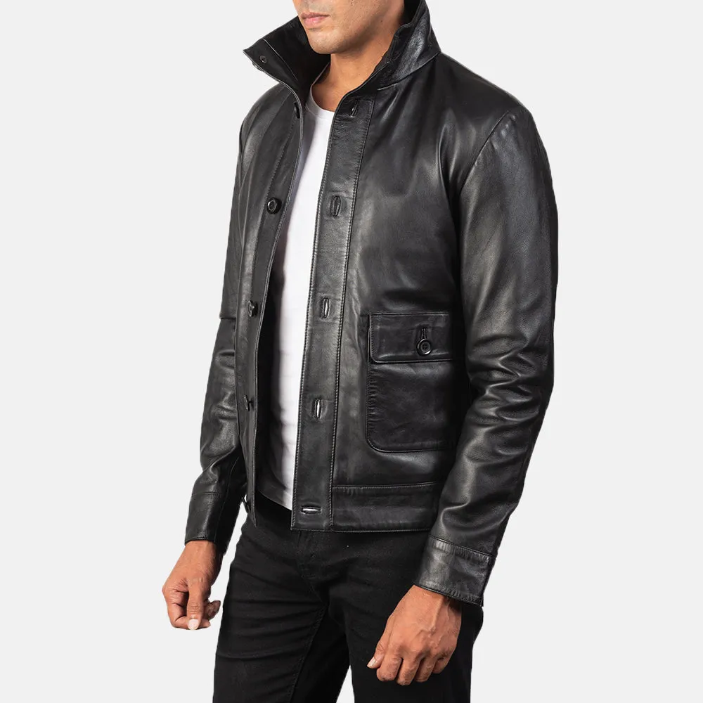 Roamer Leather Bomber Jacket
