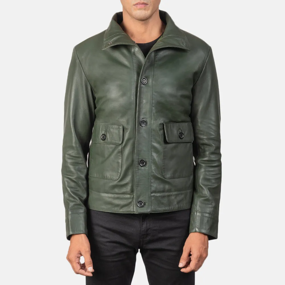 Roamer Leather Bomber Jacket