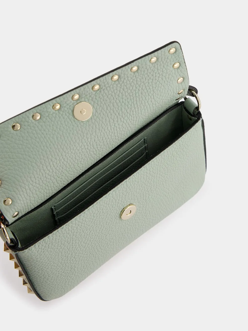 Rockstud Leather Mini Bag