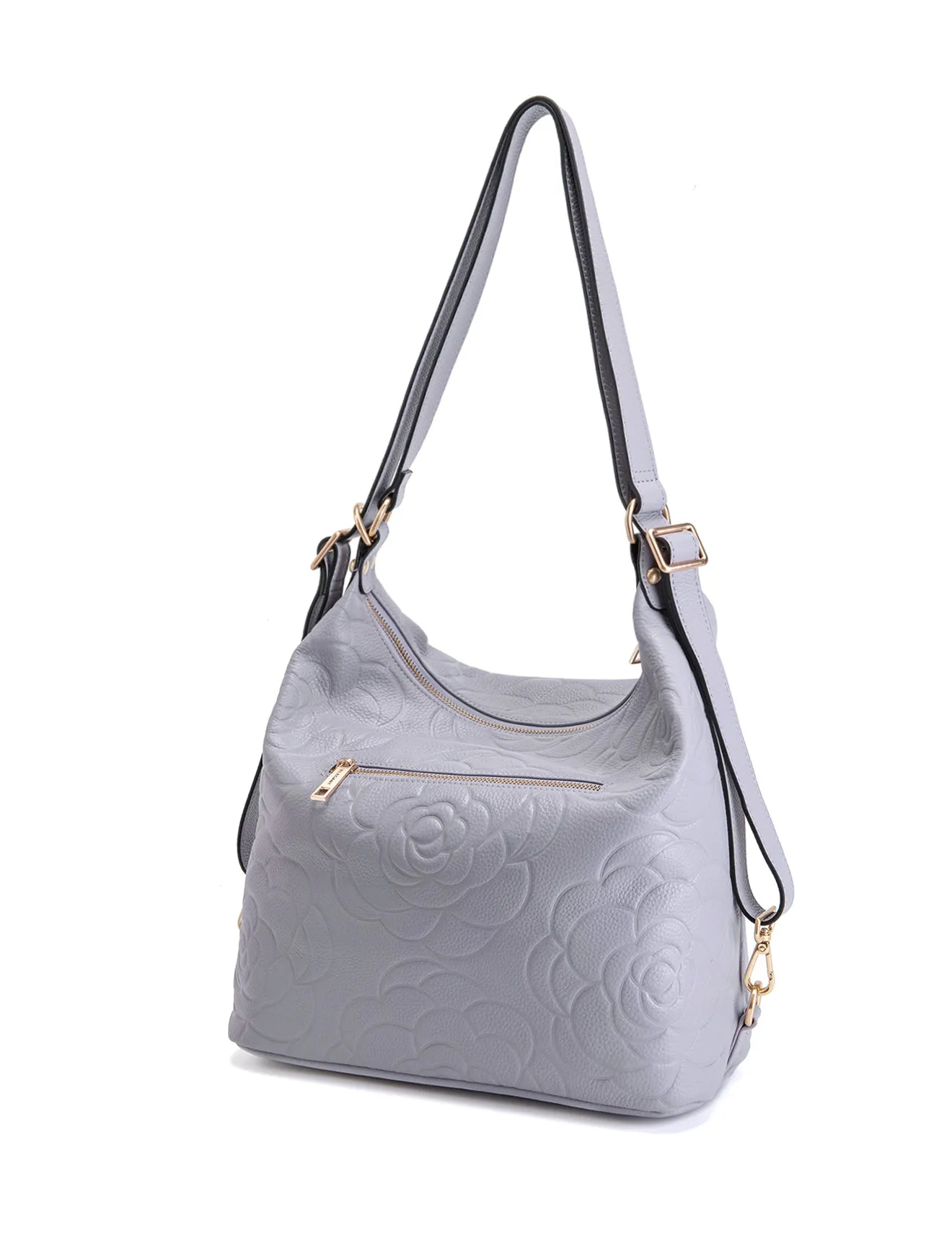 ROSANNA LEATHER CONVERTIBLE BACKPACK- E1-0839-CORNFLOWER