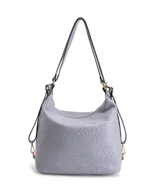 ROSANNA LEATHER CONVERTIBLE BACKPACK- E1-0839-CORNFLOWER