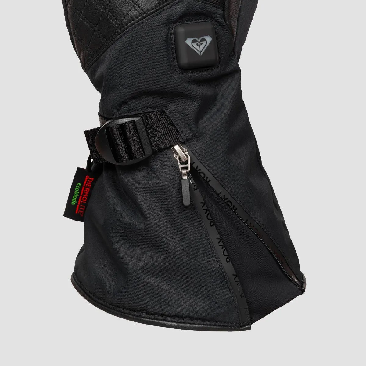 Roxy Sierra Warmlink Snow Gloves True Black - Womens