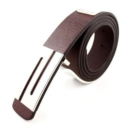 S smooth belt buckle gentleman British wind Mens belt