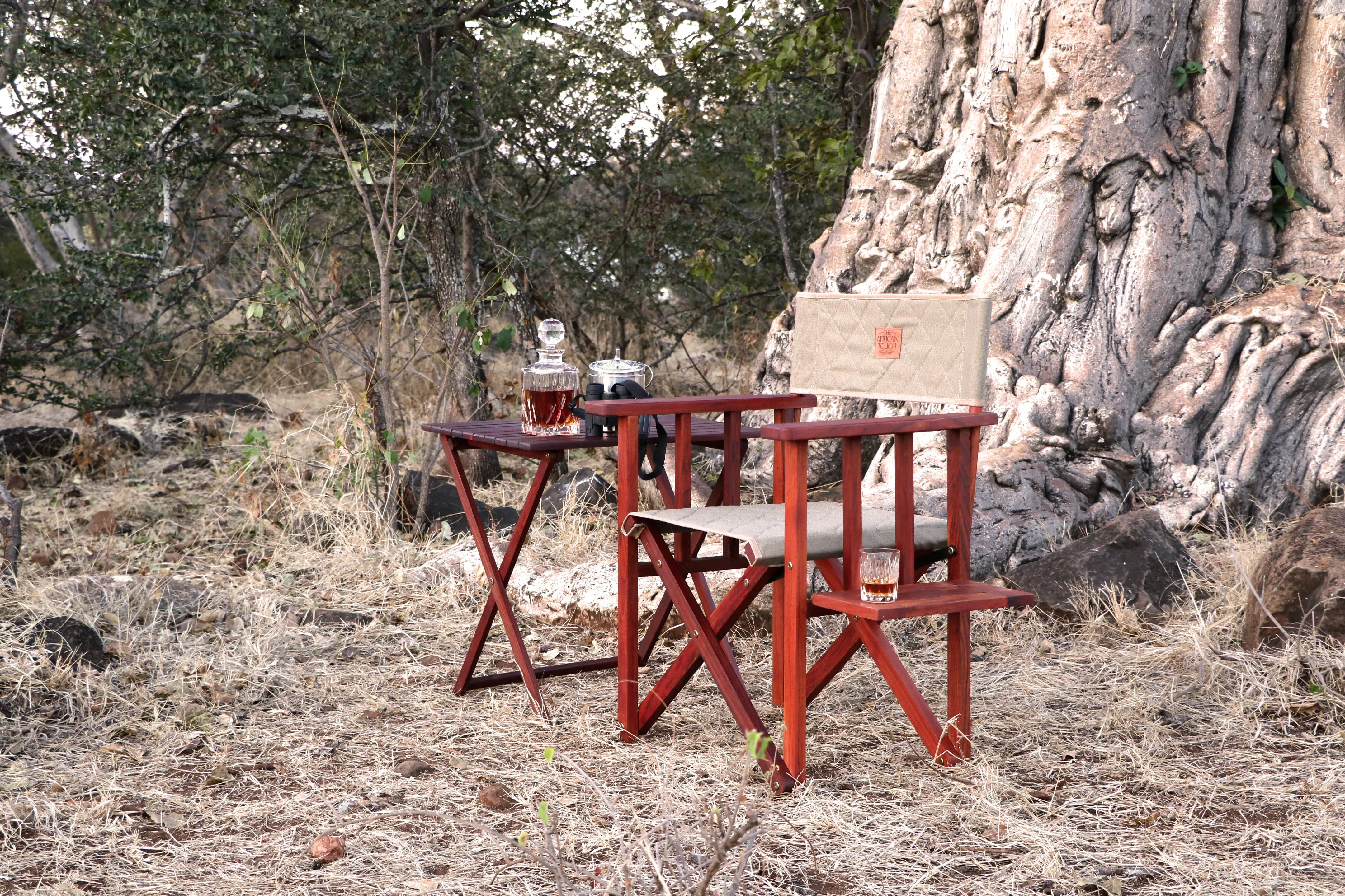 Safari Quilted Canvas Director's Chair