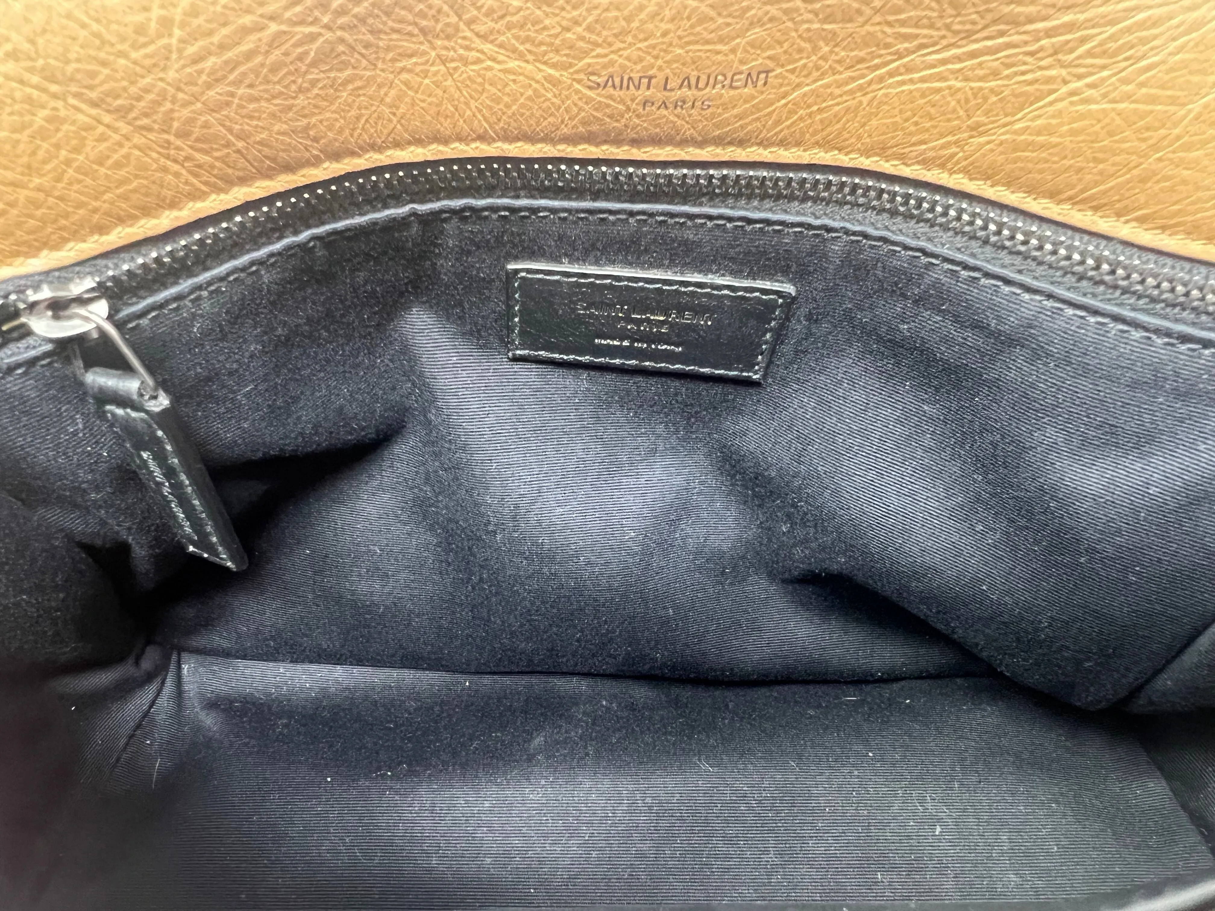 Saint Laurent '21 'Niki' MD Vintage Leather Logo Flap Bag