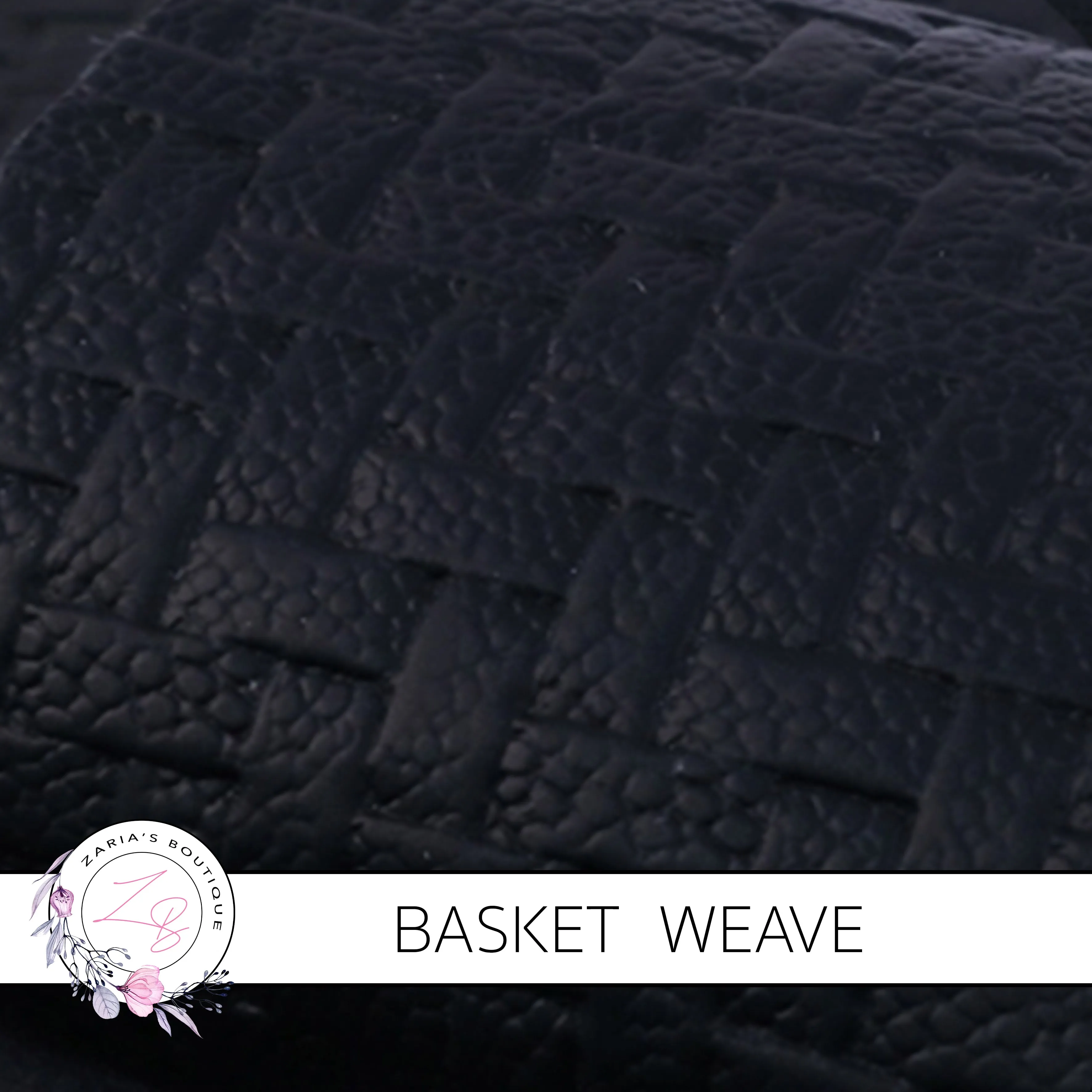 SALE Basket Weave • White • Textured Vegan Faux Leather • 0.84mm