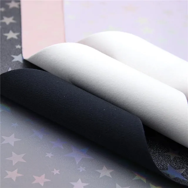 SALE ⋅ Falling Stars ⋅ Metallic Pearl Baby Pink ⋅ Vegan Synthetic Bow Leather Leatherette