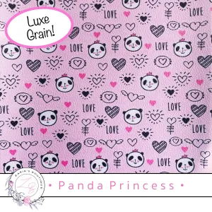 SALE • Panda Princess  •  Vegan Faux Leather