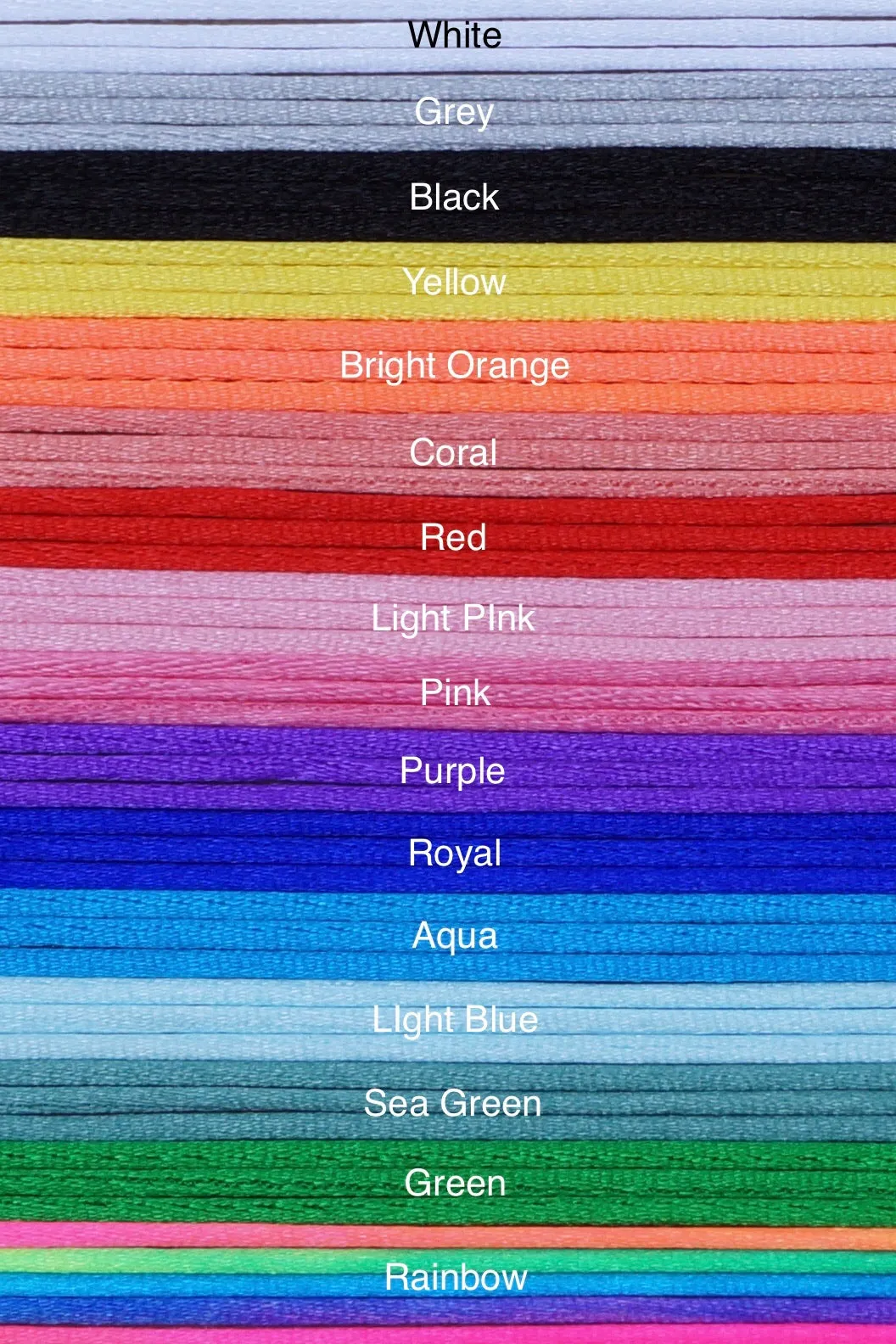 Satin Nylon Cord (1 mm)