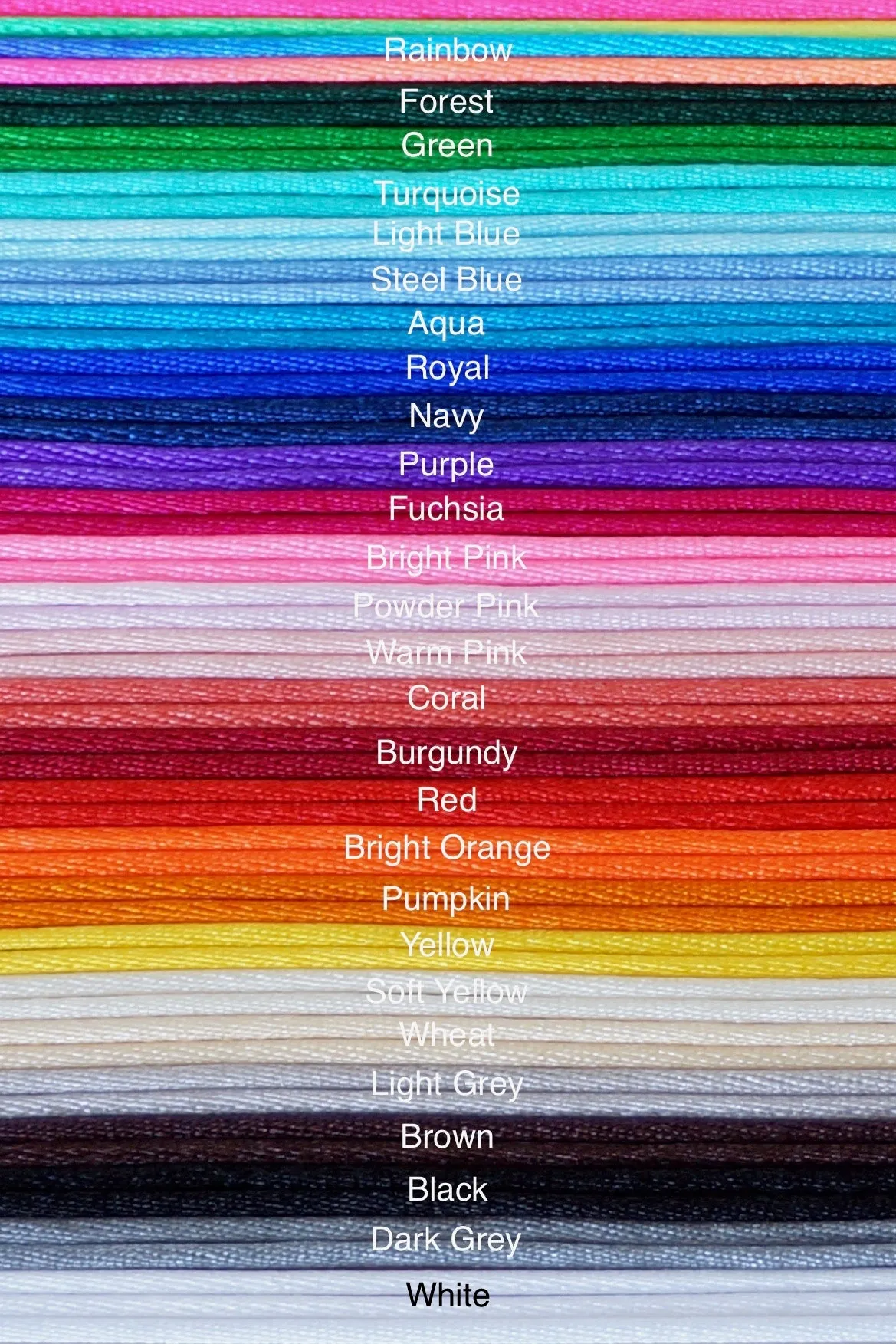 Satin Nylon Cord (1.5mm)