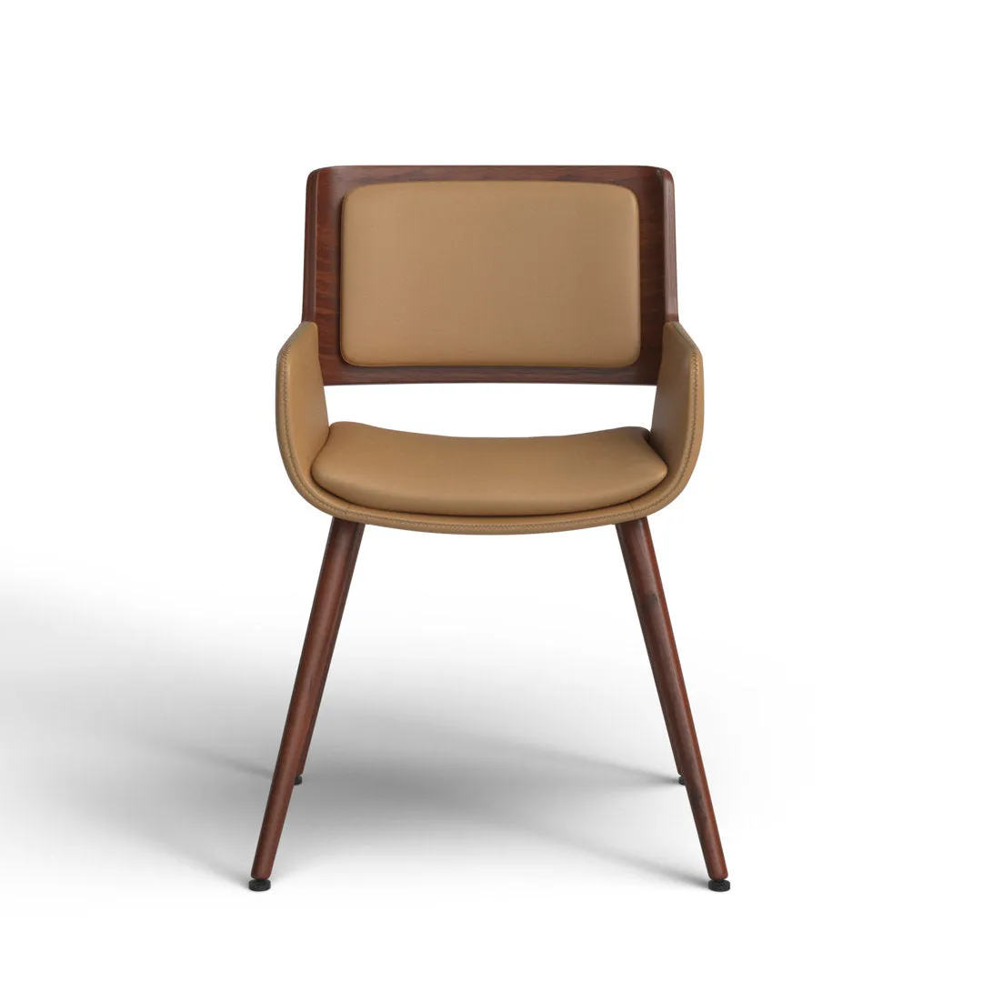 Seagraves Faux Leather Mid-Century Dining Chair Mercury Row® Upholstery Color: Desert Sandstone Faux Leather