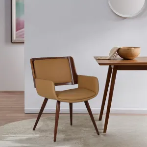 Seagraves Faux Leather Mid-Century Dining Chair Mercury Row® Upholstery Color: Desert Sandstone Faux Leather