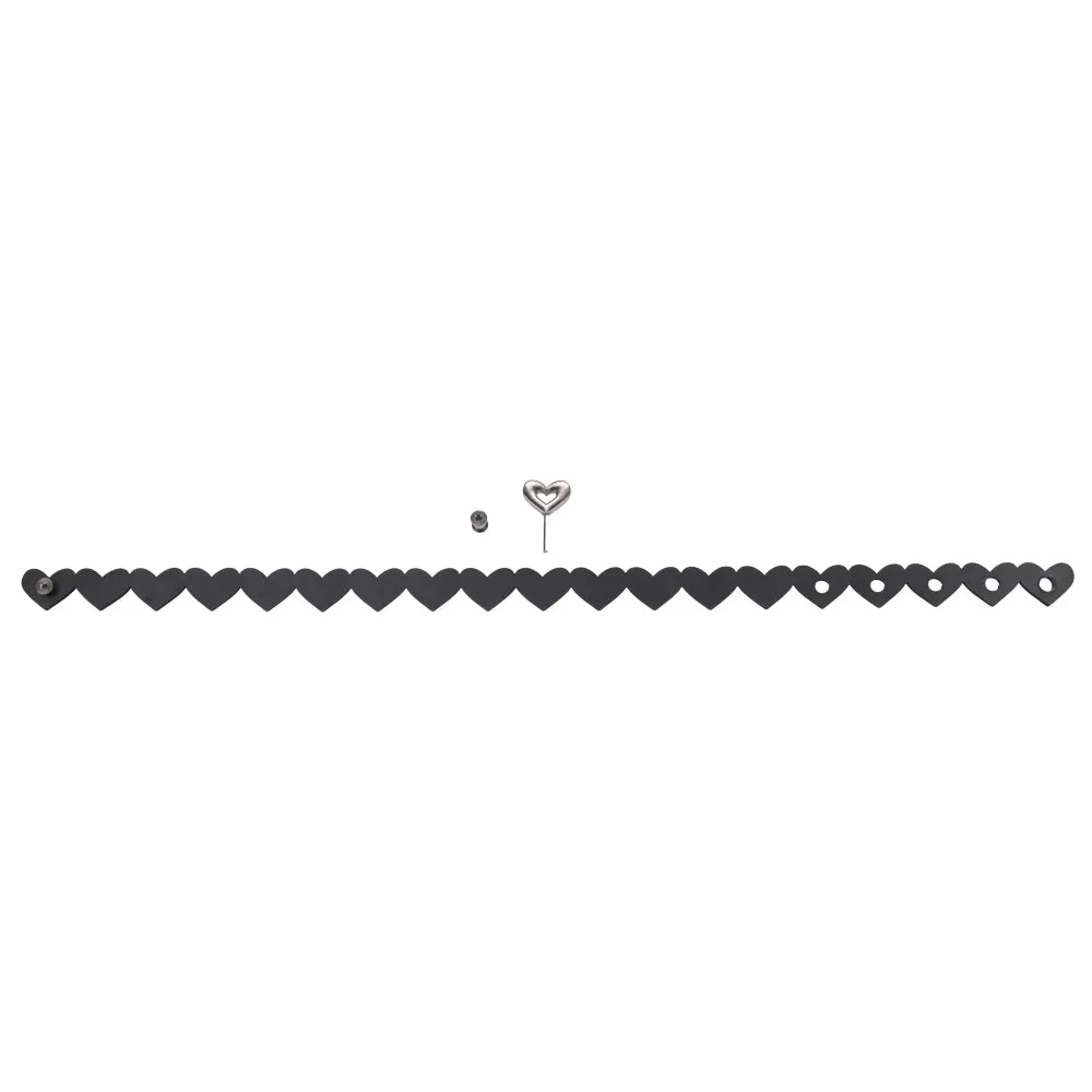 Sex & Mischief Heart Day Collar - Black