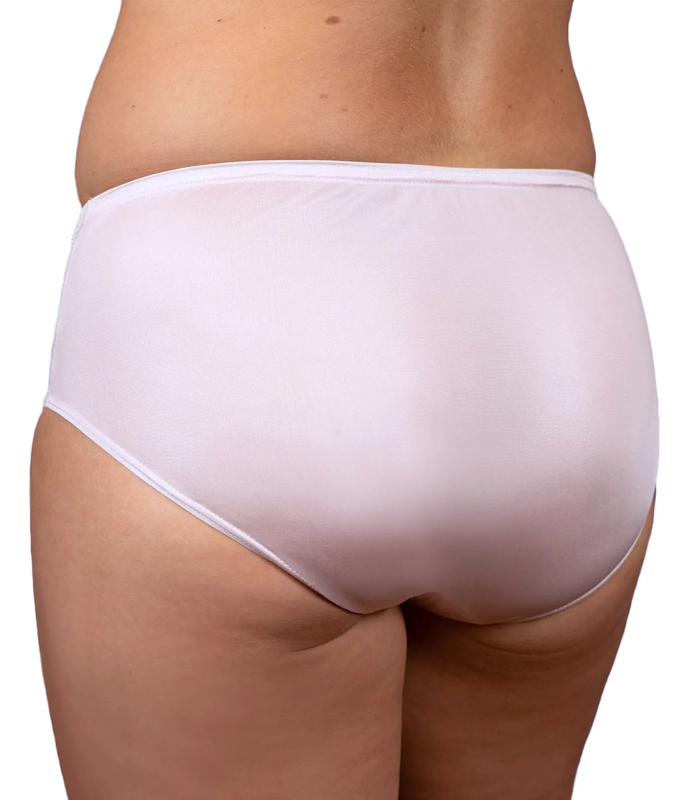 Shadowline Women's Underwear Hipster Nylon Panties 3-Pack
