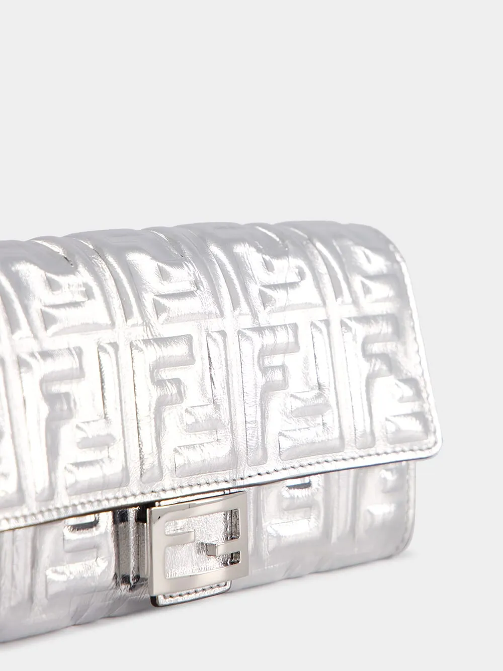 Silver Baguette Continental Wallet