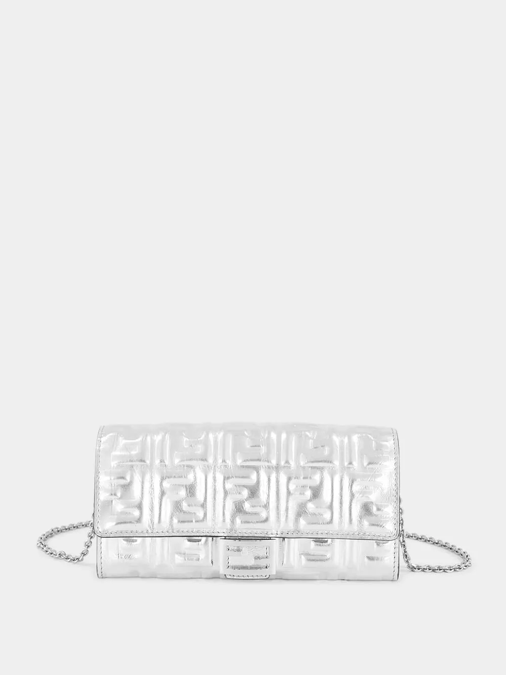 Silver Baguette Continental Wallet