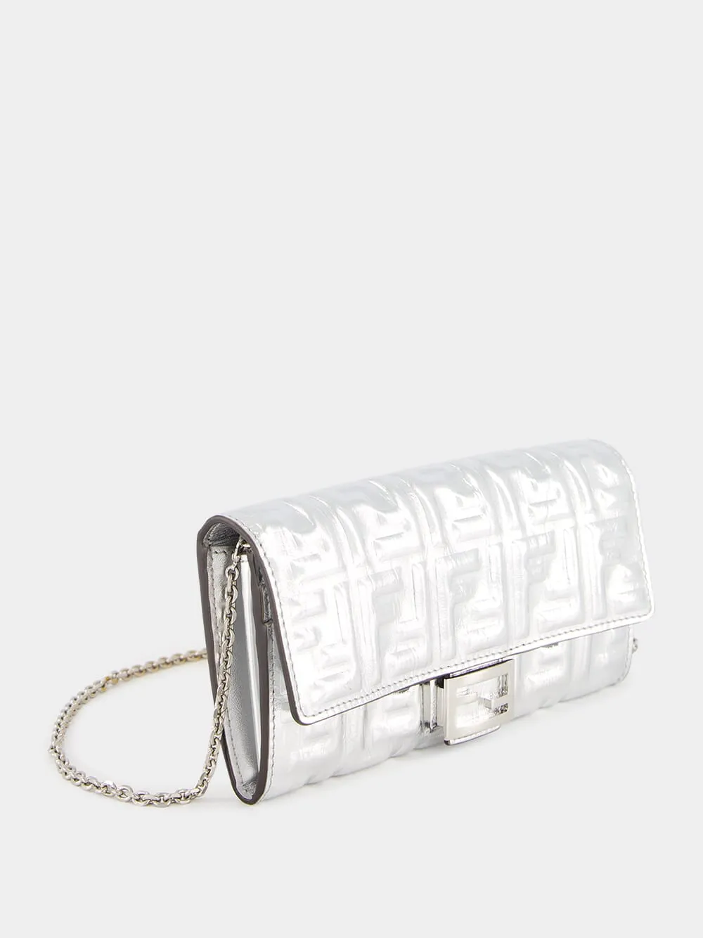 Silver Baguette Continental Wallet