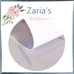Silver Mirror Metallic Smooth Shiny Faux Leather