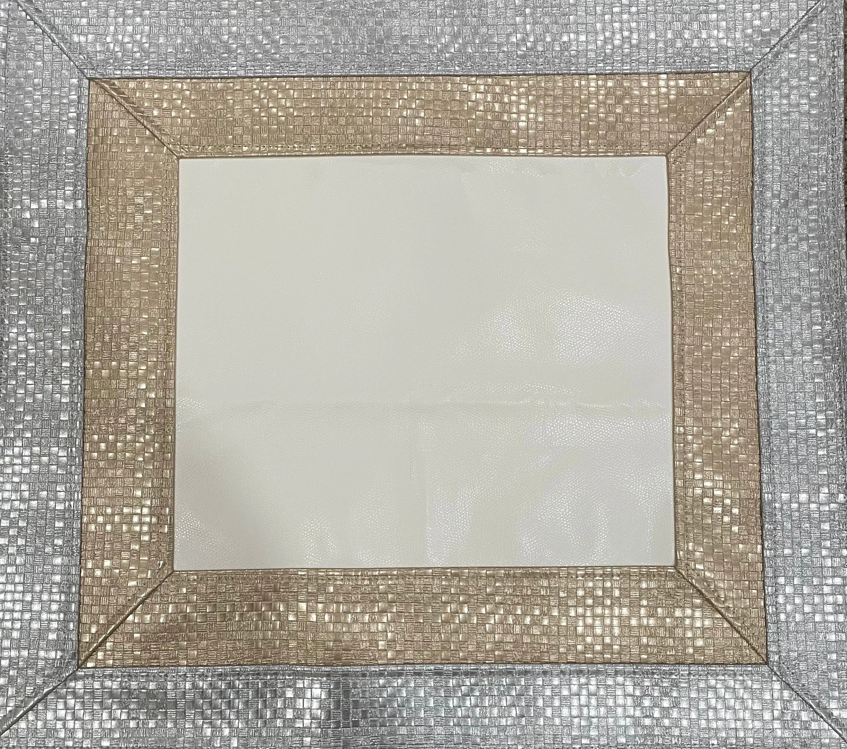 Silver with Gold Challah Cover