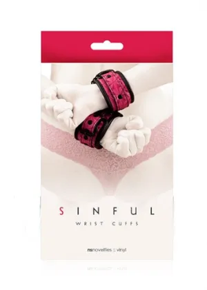Sinful - Wrist Cuffs - Pink