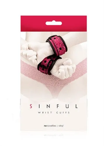 Sinful - Wrist Cuffs - Pink