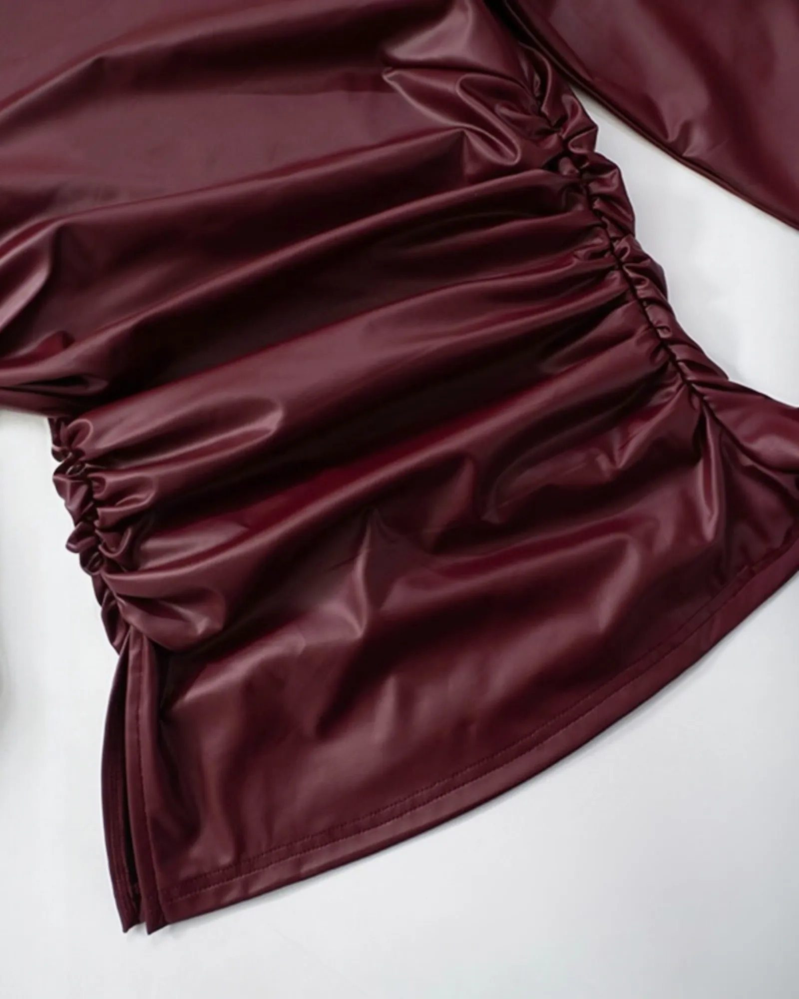 Skinny Faux Leather Top