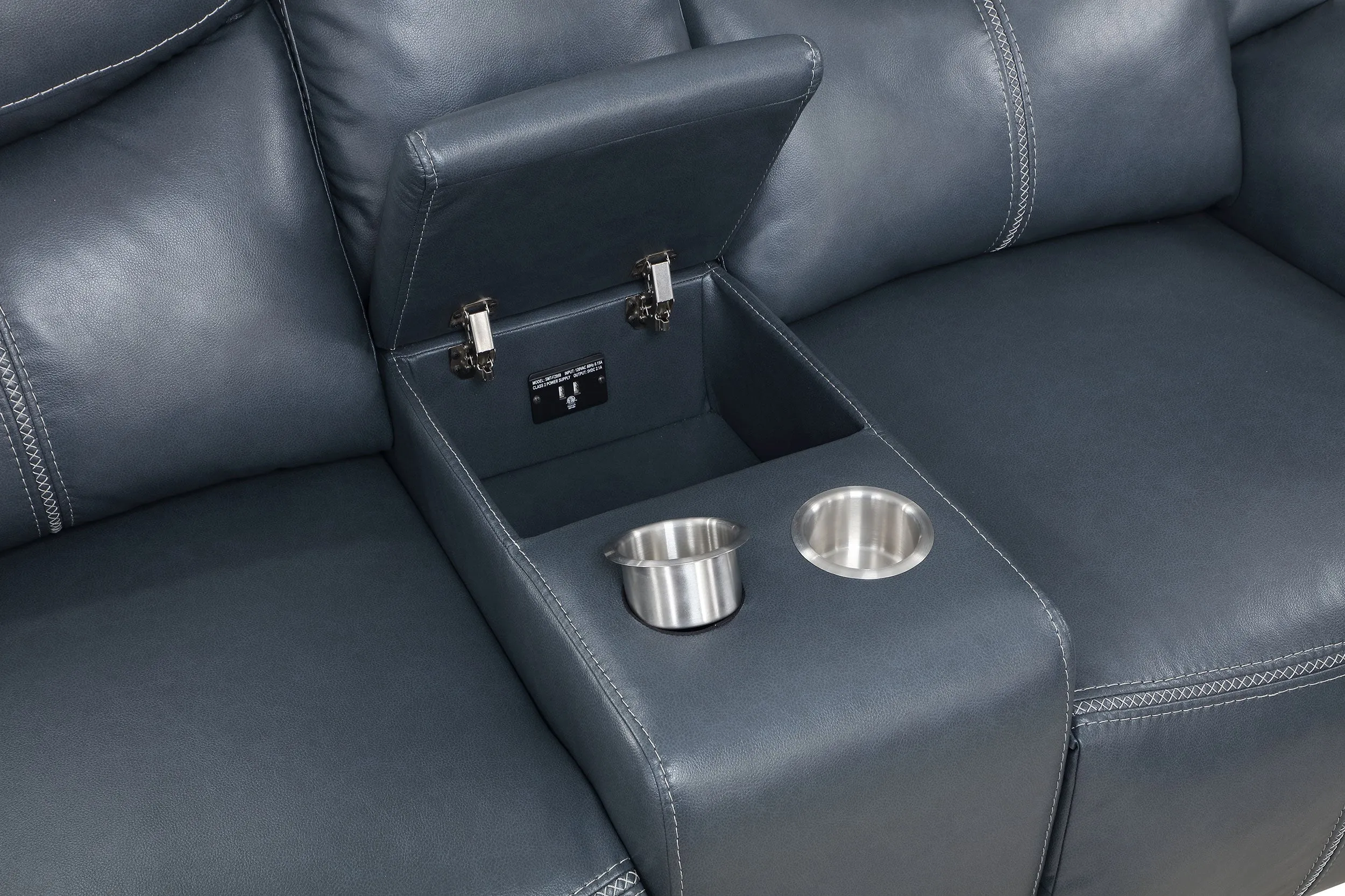 Sloane 3-piece Upholstered Reclining Sofa Set Blue