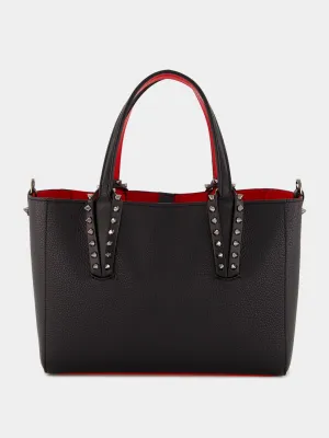Small Black Cabata Tote Bag with Stud Detailing