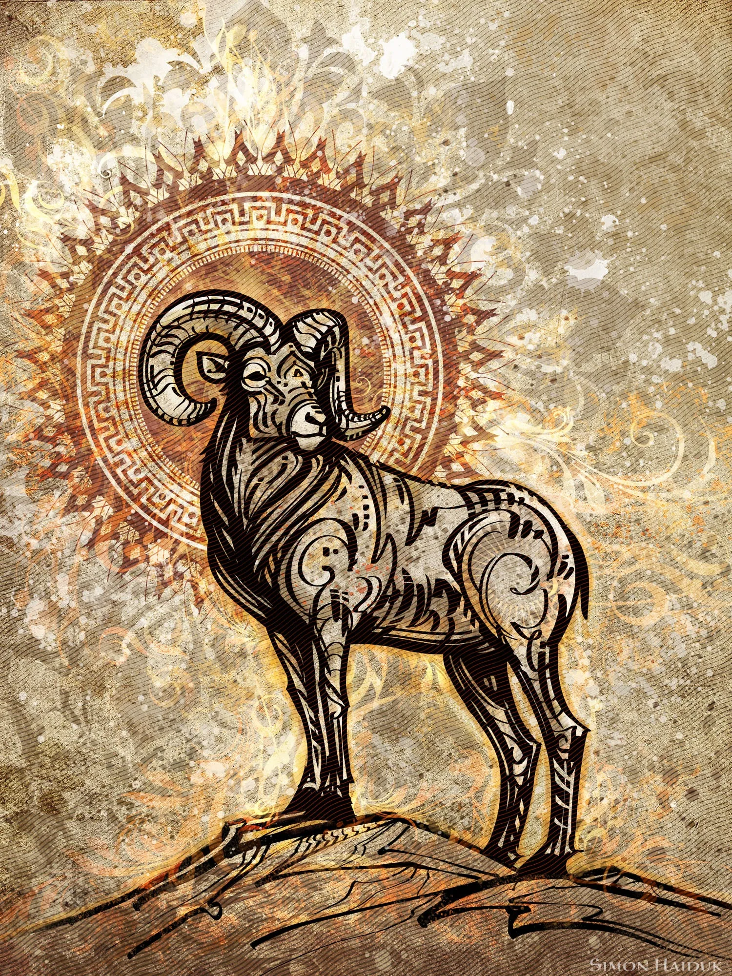 Solar Ram - Canvas Print