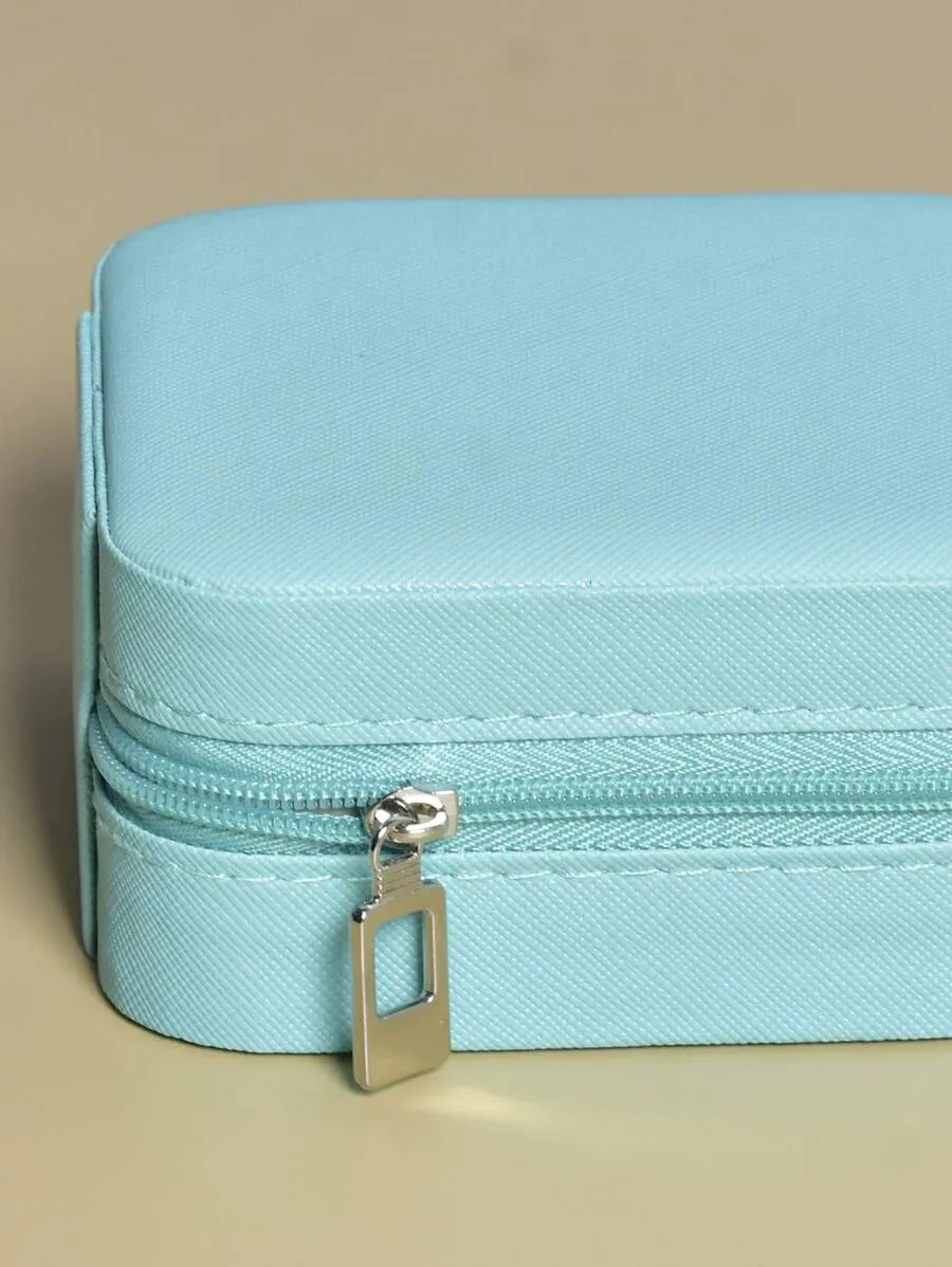 Solid Color Jewelry Storage Box - Blue