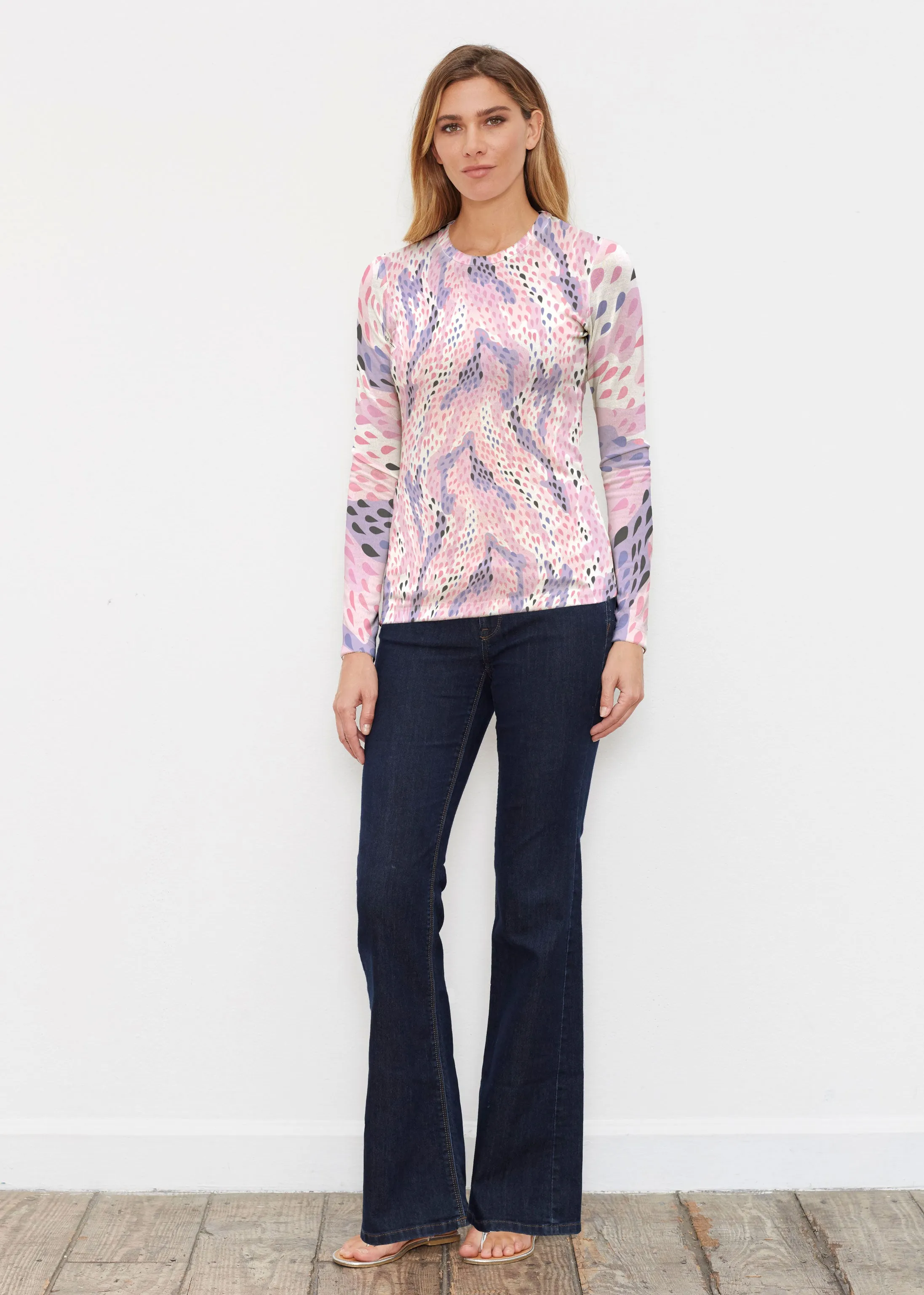 Spring Rain (14268) ~ Butterknit Long Sleeve Crew Top