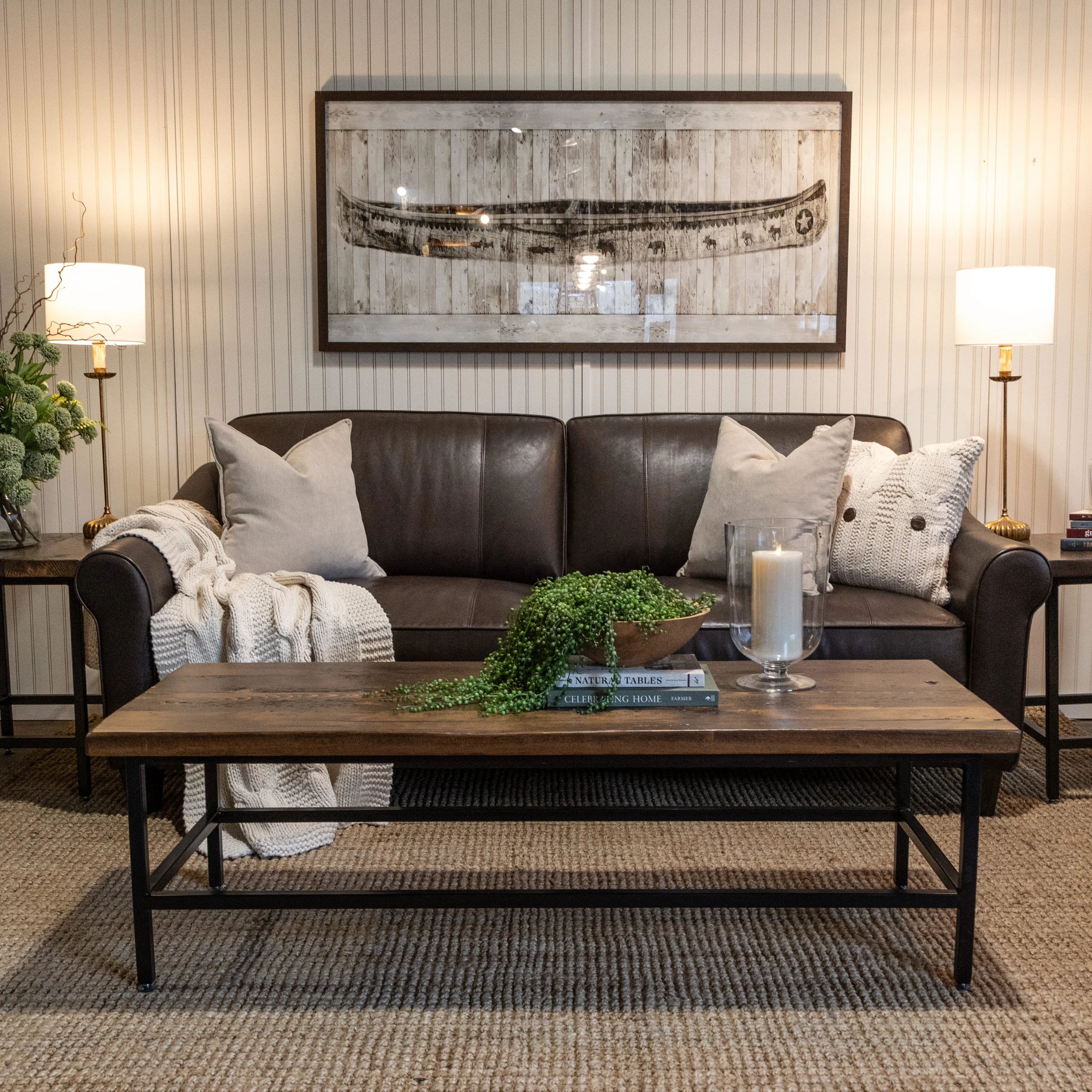 Spruce Leather Sofa